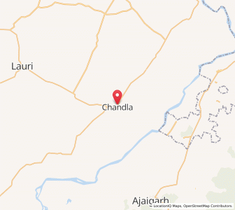 Map of Chandla, Madhya Pradesh
