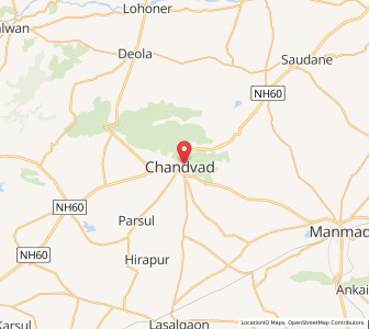 Map of Chandor, Goa
