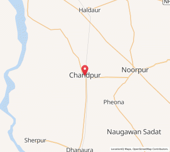 Map of Chāndpur, Uttar Pradesh