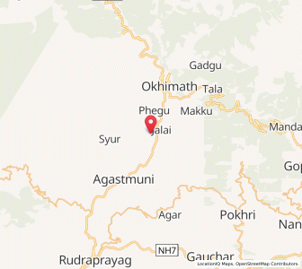 Map of Chandrapuri, Uttarakhand