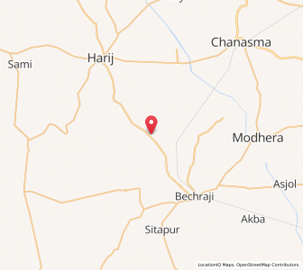 Map of Chandrora, Gujarat