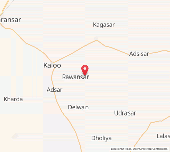 Map of Chandsar, Rajasthan
