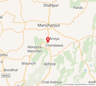 Map of Chandwaji, Rajasthan