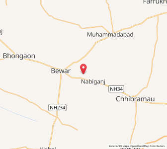 Map of Chanepur, Uttar Pradesh