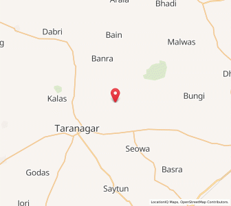 Map of Changai, Rajasthan