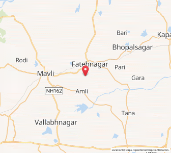 Map of Changeri, Rajasthan