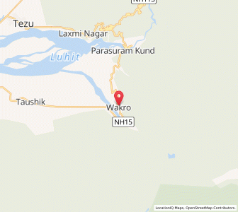 Map of Changro, Arunachal Pradesh
