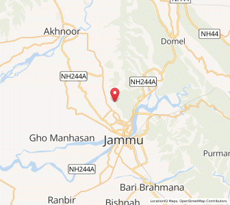 Map of Chanor, Kashmir