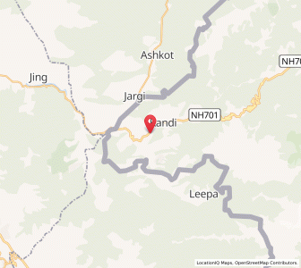 Map of Chanpura Bala, Kashmir