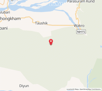 Map of Chantam, Arunachal Pradesh