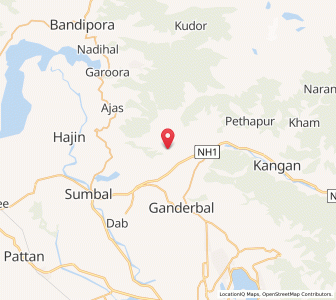 Map of Chanthan Gulabpura, Kashmir