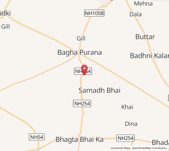 Map of Chanunwala, Punjab