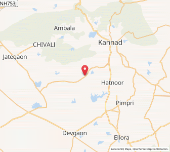 Map of Chapaner, Maharashtra