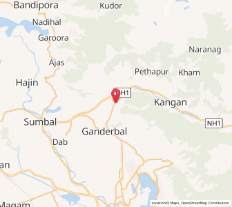Map of Chapargund, Kashmir