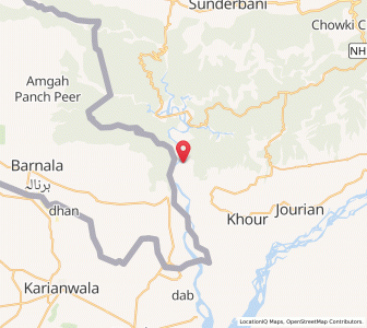 Map of Chapreal, Kashmir