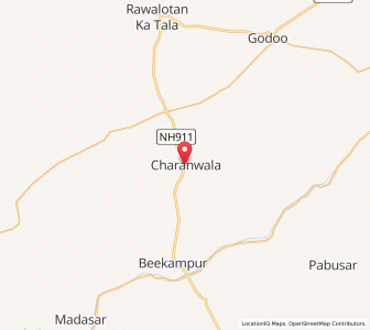 Map of Charanwala, Rajasthan
