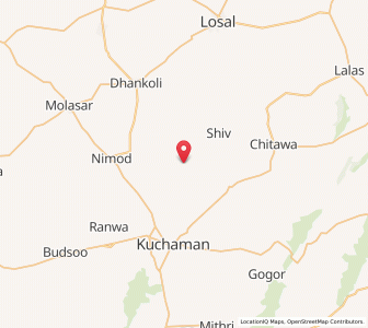 Map of Charanwas, Rajasthan