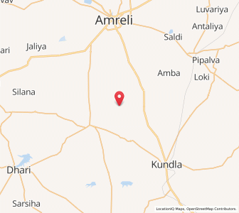 Map of Charkha, Gujarat