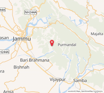 Map of Charnah, Kashmir