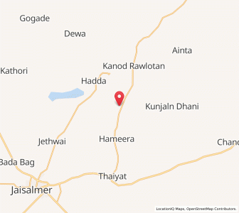Map of Charu, Rajasthan