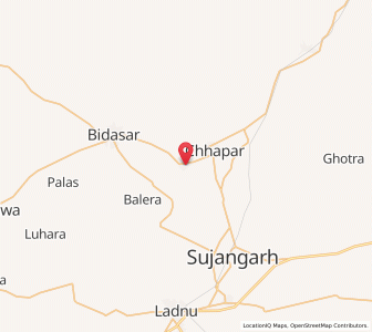 Map of Charwas, Rajasthan
