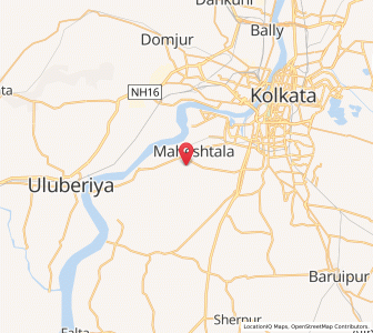 Map of Chata, West Bengal