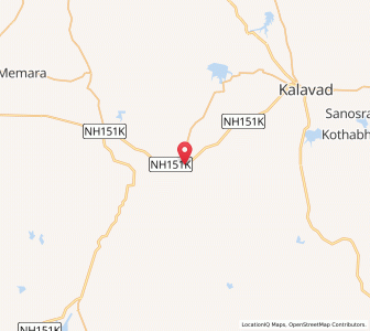 Map of Chatar, Gujarat