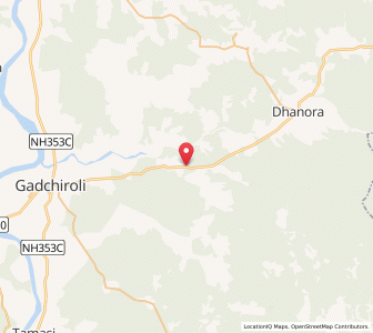 Map of Chatgaon, Maharashtra
