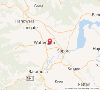 Map of Chatlur, Kashmir