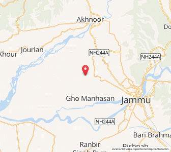 Map of Chatth, Kashmir