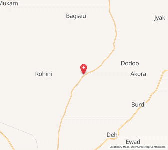 Map of Chau, Rajasthan