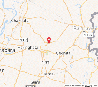 Map of Chaubaria, West Bengal