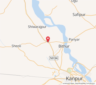 Map of Chaubepur, Uttar Pradesh