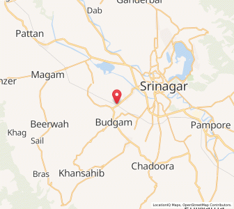 Map of Chaudharibagh, Kashmir