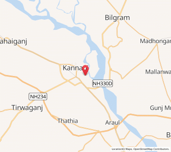 Map of Chaudhripur, Uttar Pradesh