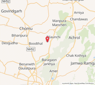Map of Chaunp, Rajasthan