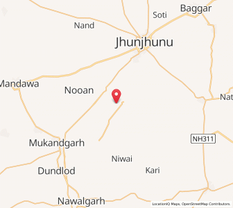 Map of Chauradi, Rajasthan