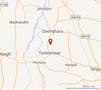 Map of Chautara, West Bengal