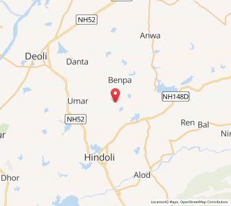 Map of Chawandiya, Rajasthan