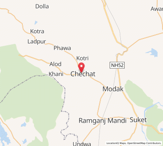 Map of Chechat, Rajasthan
