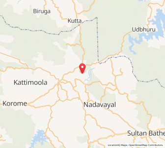 Map of Chegat, Kerala