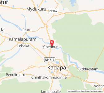 Map of Chennur, Andhra Pradesh