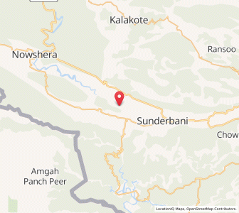 Map of Cher, Kashmir