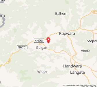 Map of Cherkot, Kashmir