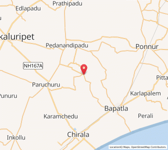 Map of Cherukuru, Andhra Pradesh