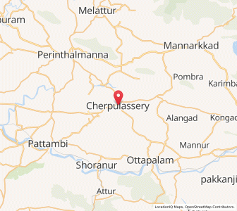 Map of Cheruppulasseri, Kerala