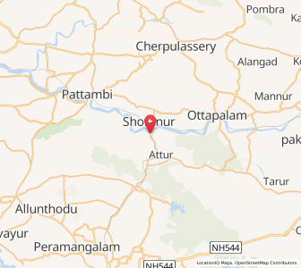 Map of Cheruthuruthi, Kerala