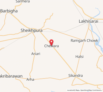 Map of Chewara, Bihar
