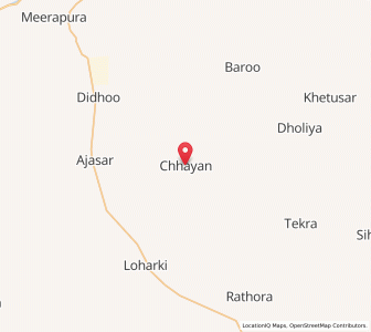Map of Chhain, Rajasthan