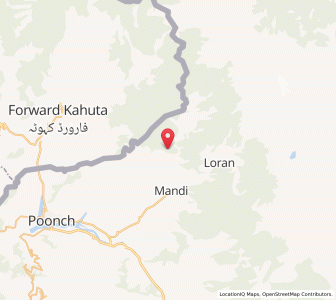 Map of Chhambar Kinar, Kashmir